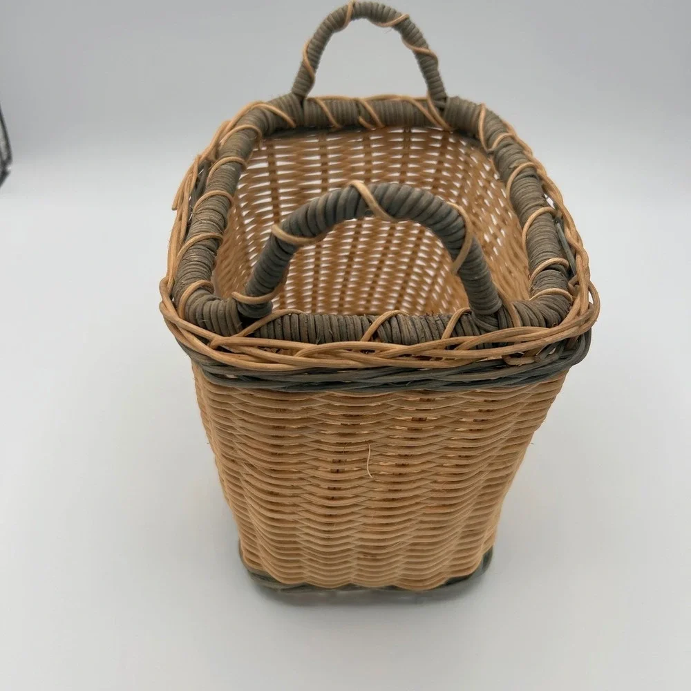 Cottage Vintage Wicker Basket Sunflower Ceramic‎ Tile